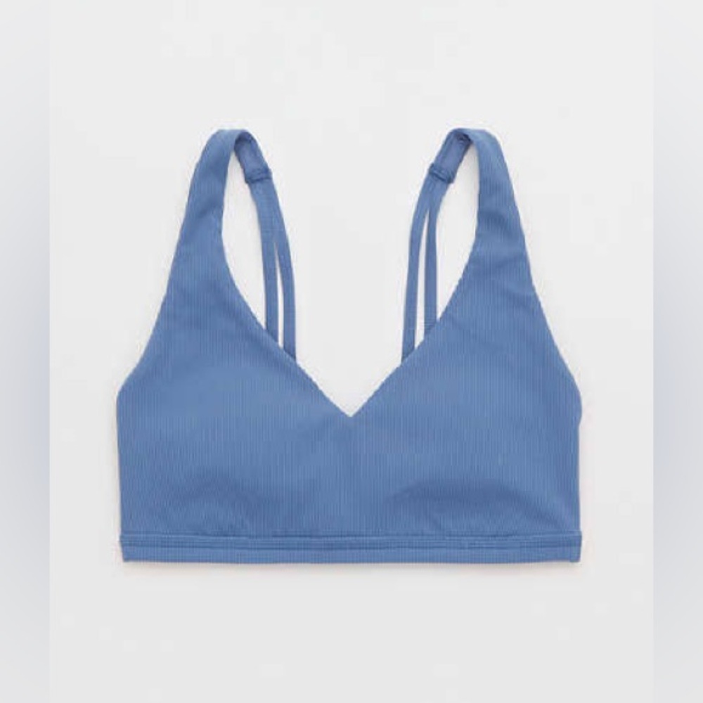 Aerie Ribbed Plunge Sports Bra
